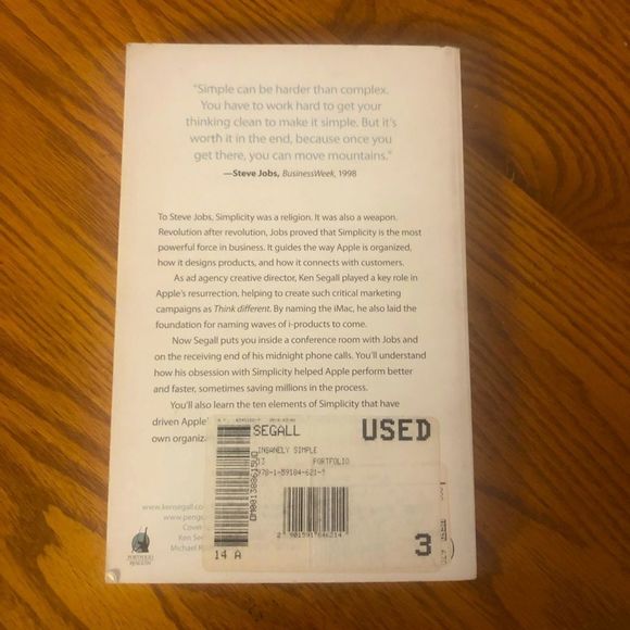 Insanely Simple The Obsession That Drives Apple’s Success paperback book - Picture 2 of 2